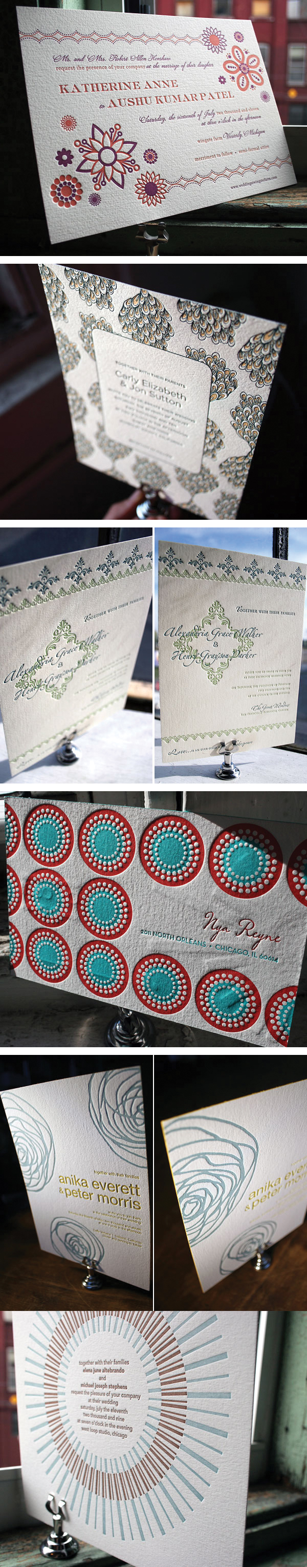 การ์ดแต่งงานหน้าเดียว