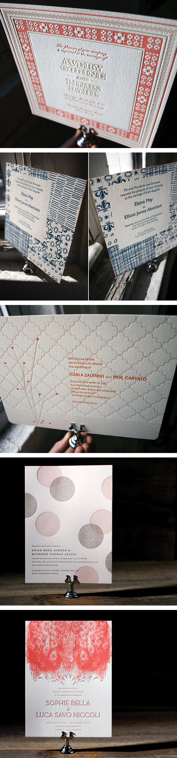 การ์ดแต่งงานหน้าเดียว