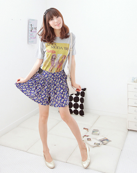 กางเกงขาสั้น กางเกงขาบาน