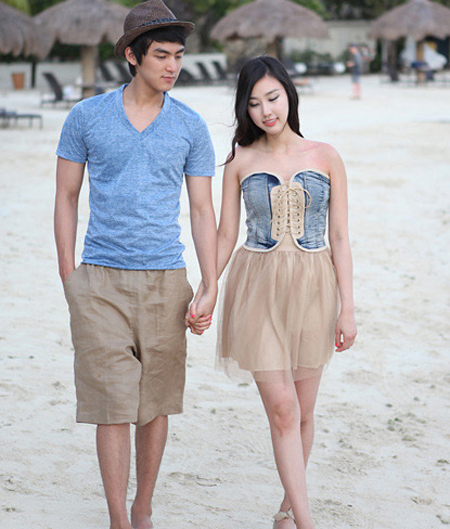 ชุดเที่ยวทะเล แบบคู่รัก