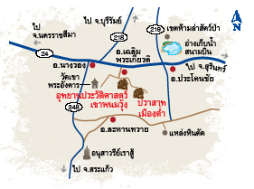 แผนที่ปราสาทหินพนมรุ้ง