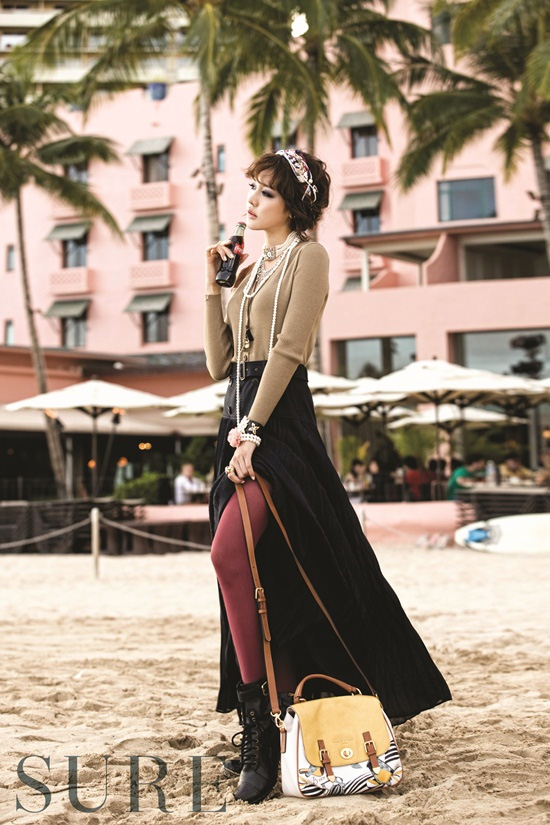 ซองยูริ (Sung Yuri), พัคมินยอง (Park Min Young) เผยภาพแฟชั่นในฮาวาย นิตยสาร SURE