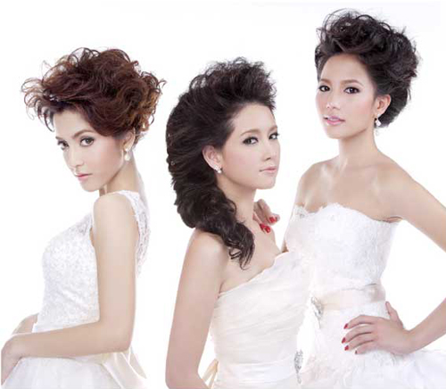 ชุดแต่งงาน ทรงผมเจ้าสาว