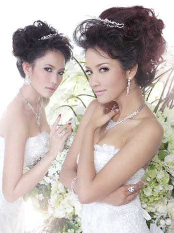 ชุดแต่งงาน ทรงผมเจ้าสาว