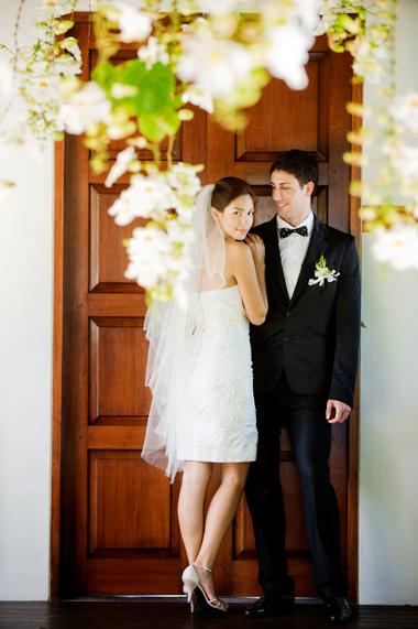 ชุดแต่งงานแบบสั้น