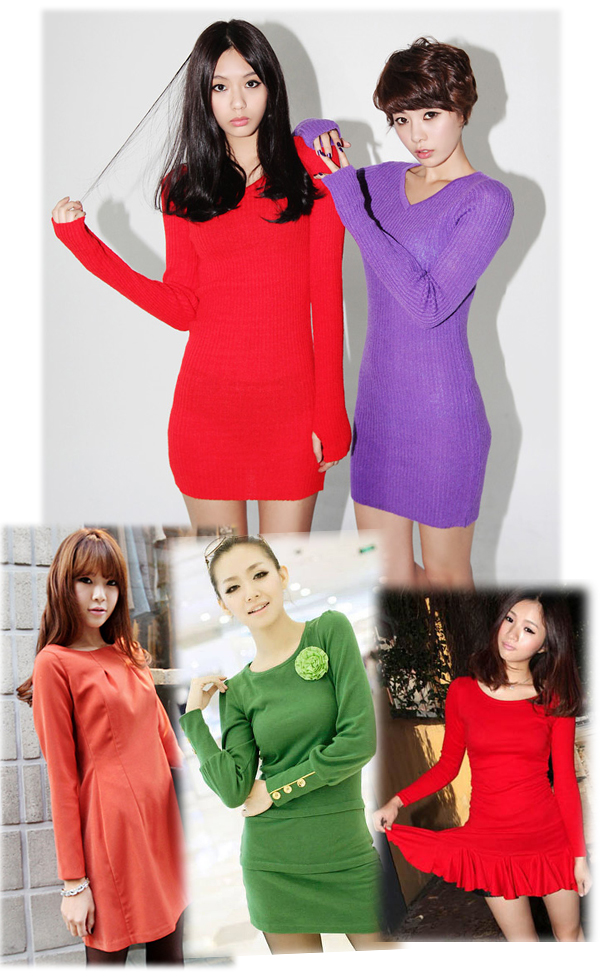 เดรสแขนยาว