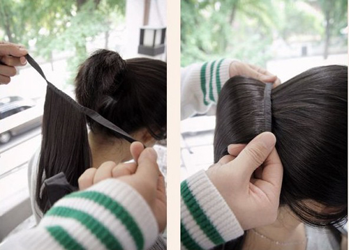 วิกผมหางม้าแบบผูก 