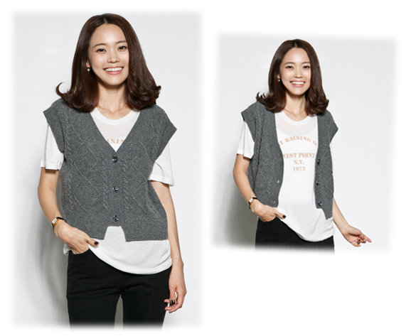 เสื้อถักไหมพรมเอวลอย