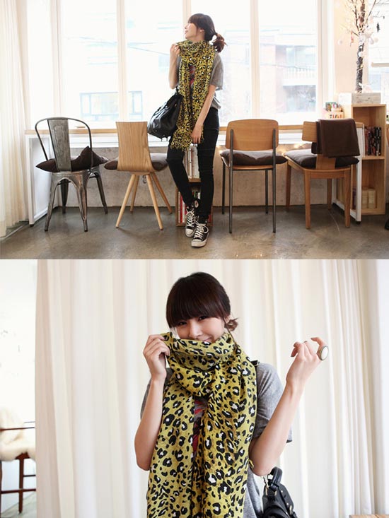 ผ้าพันคอลายพิมพ์สัตว์ ความน่ารักที่มาพร้อมกับความเซ็กซี่