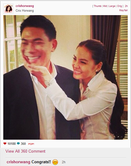 ภาพจากอินสตาแกรม คริส หอวัง