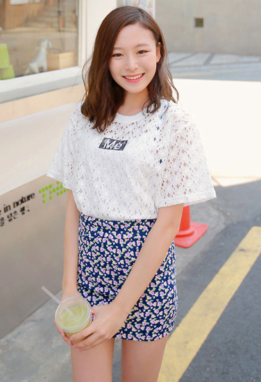 แฟชั่นเสื้อลูกไม้แขนสั้น