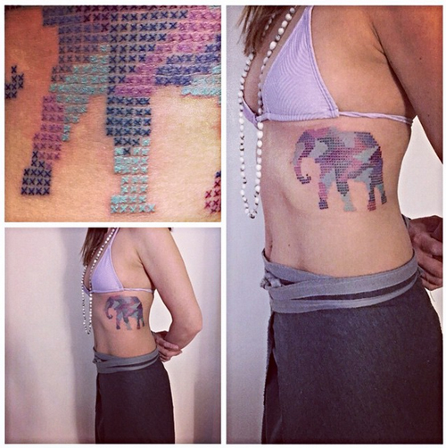 รอยสักครอสติช