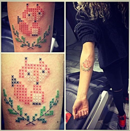 รอยสักครอสติช