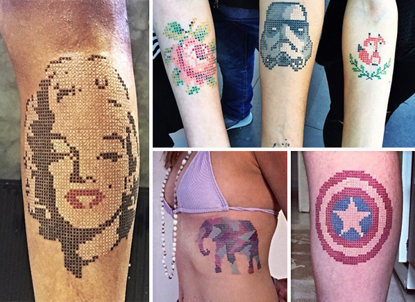 รอยสักครอสติช