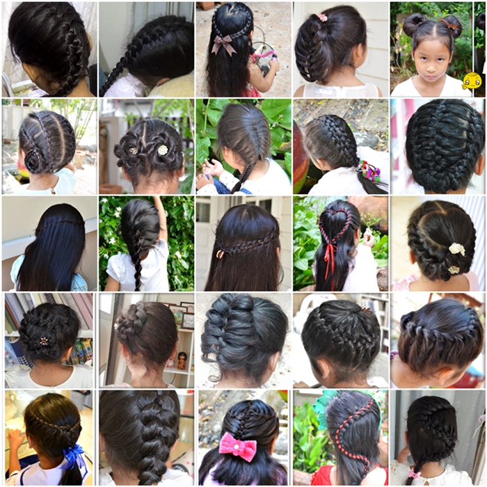 วิธีถักผมเปียให้ลูกสาว