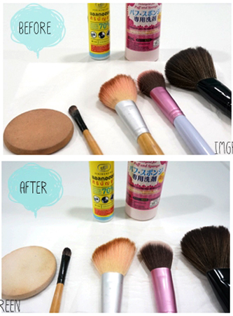 วิธีล้างแปรงแต่งหน้า