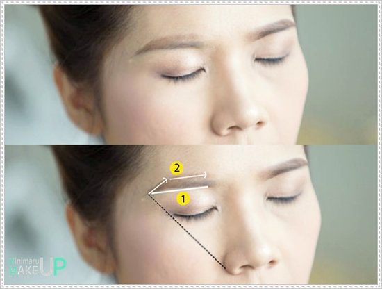 วิธีเขียนคิ้ว