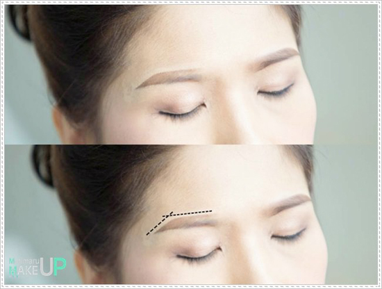 วิธีเขียนคิ้ว