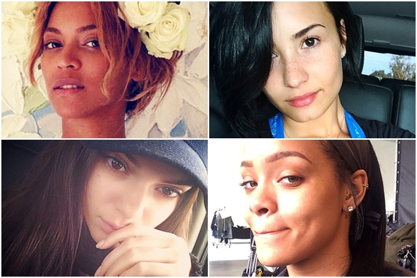 คนดังเปลือยหน้าสด