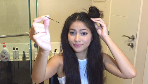 วิธีทำทรงผมก้อน ๆ