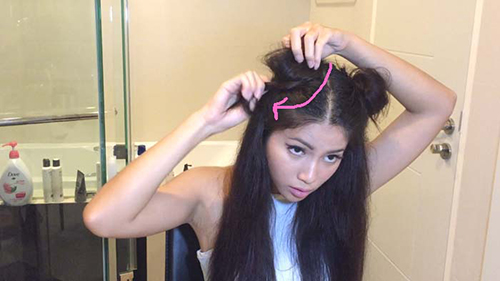 วิธีทำทรงผมก้อน ๆ