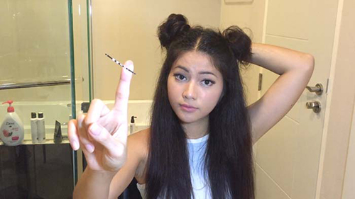 วิธีทำทรงผมก้อน ๆ