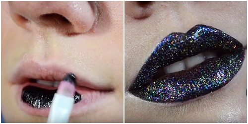 ไอเดียทาปากกลิตเตอร์