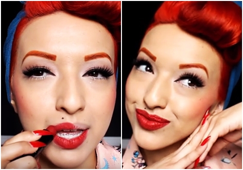 ไอเดียทาปากกลิตเตอร์