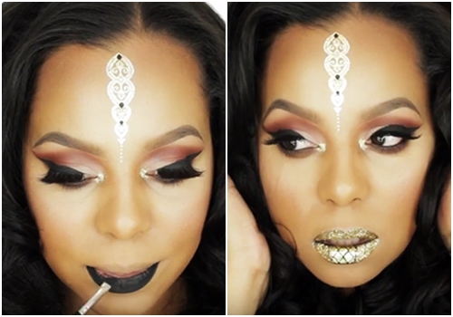 ไอเดียทาปากกลิตเตอร์