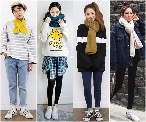 ผ้าพันคอไหมพรม