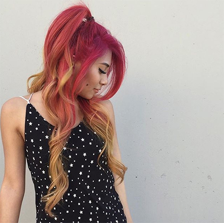 เทรนด์ย้อมผม sunset hair
