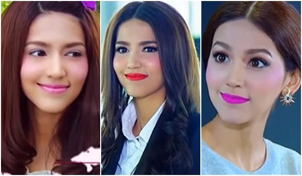 นางเอกพลับพลึงสีชมพู แต่งหน้าจัด