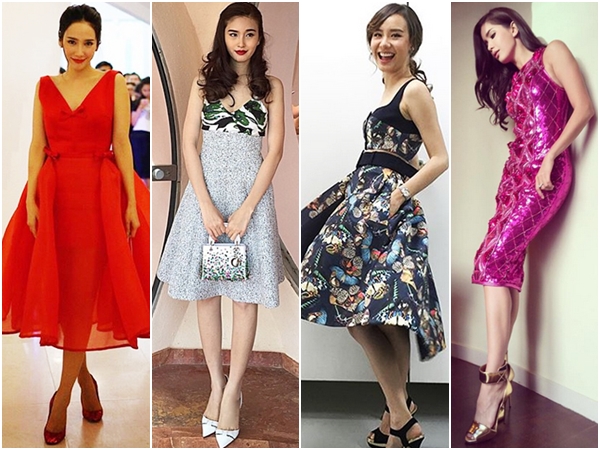 ชุดราตรีสั้นดารา