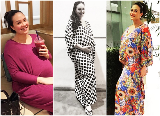 แฟชั่นชุดคลุมท้องดารา