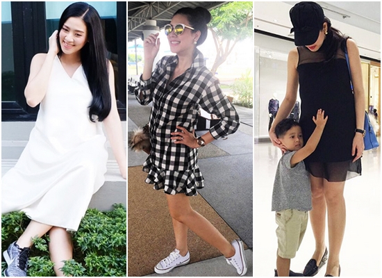 แฟชั่นชุดคลุมท้องดารา