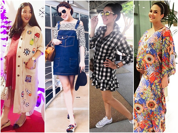 แฟชั่นชุดคลุมท้องดารา