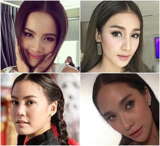 ทรงผมแสกกลางดารา