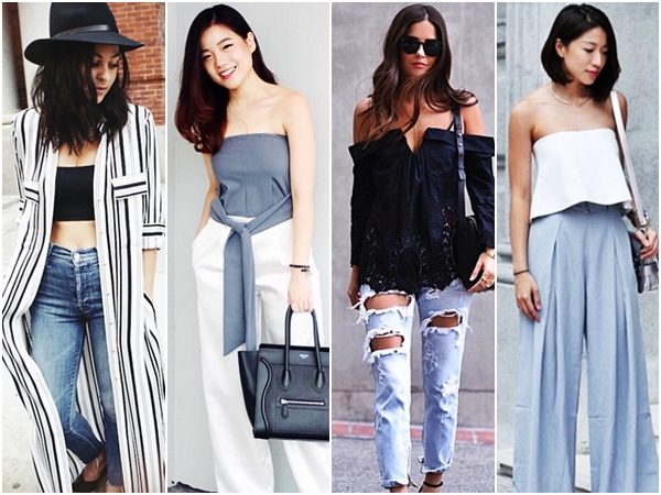 แฟชั่นเกาะอกกับกางเกงขายาว