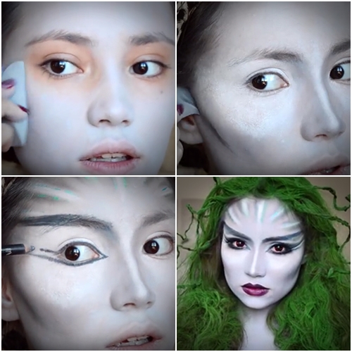 แต่งหน้าฮาโลวีนแบบแฟนซี