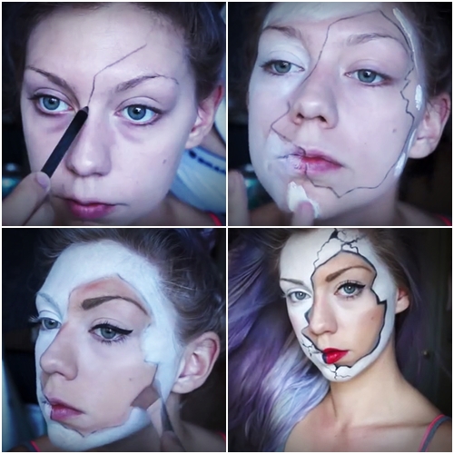 แต่งหน้าฮาโลวีนแบบแฟนซี