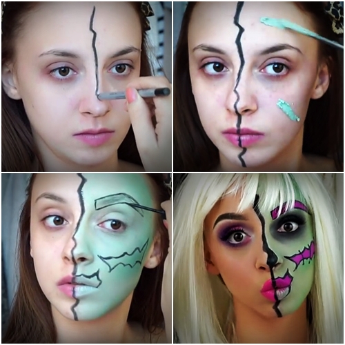 แต่งหน้าฮาโลวีนแบบแฟนซี