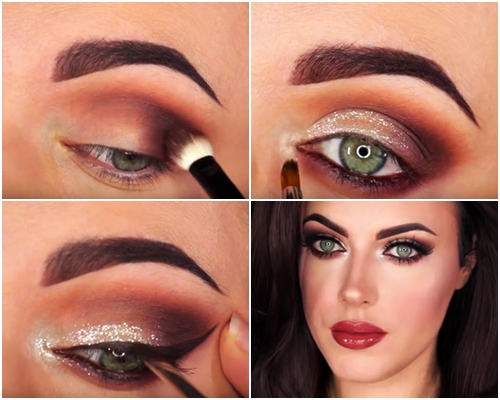 แต่งหน้าด้วยกลิตเตอร์