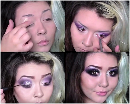 แต่งหน้าด้วยกลิตเตอร์