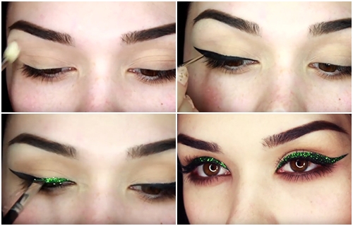 แต่งหน้าด้วยกลิตเตอร์