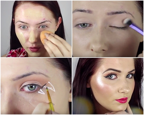 แต่งหน้าด้วยกลิตเตอร์