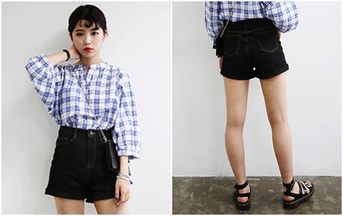 กางเกงยีนส์ขาสั้น