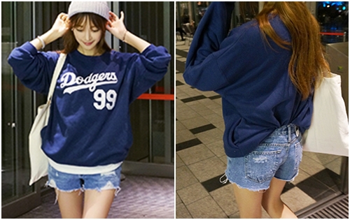 กางเกงยีนส์ขาสั้น