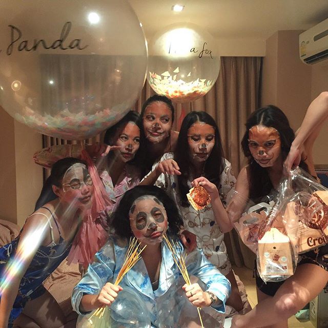 อั้ม พัชราภา ชวนปาร์ตี้มาสก์หน้า