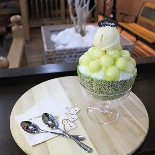 ร้านน้ำแข็งไสสไตล์เกาหลี