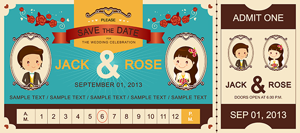 การ์ดแต่งงานลายเส้นเก๋ไก๋ รูปแบบไม่เหมือนใคร 